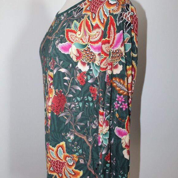 NWT Johnny Was Biya JWLA Orizaba Puff Sleeve Favorite Top Tee T-shirt L - Picture 4 of 7